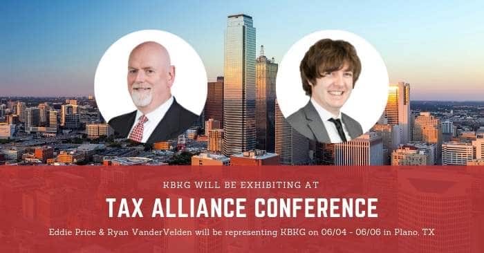 KBKG is Sponsoring Tax Alliance Conference 2019