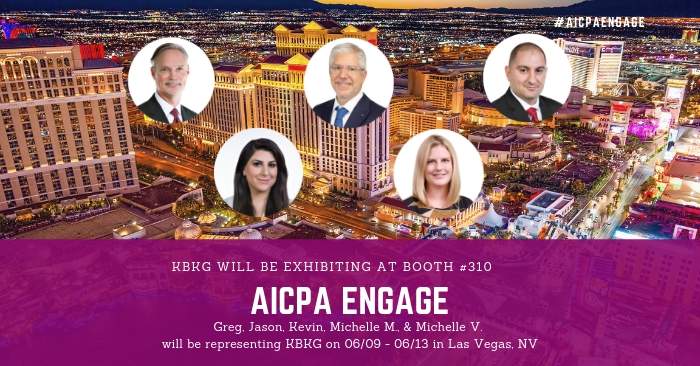 KBKG is Exhibiting at AICPA ENGAGE