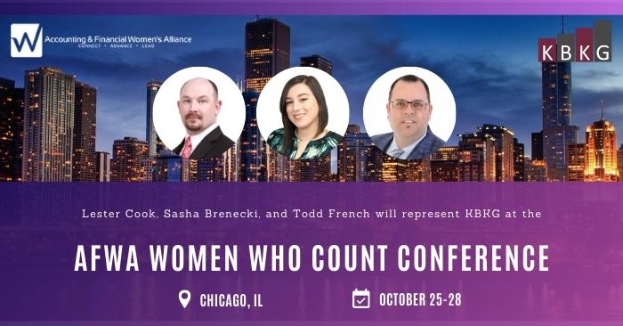 KBKG to Exhibit AFWA Women Who Count Conference