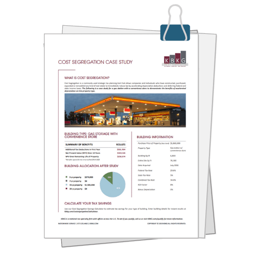 Gas Station Cost Segregation Case Study