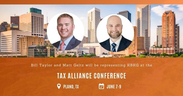 KBKG to Speak and Exhibit at Tax Alliance Conference