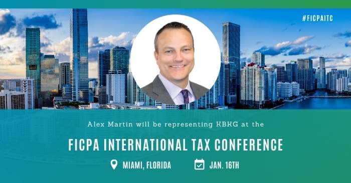 KBKG is Sponsoring the FICPA International Tax Conference