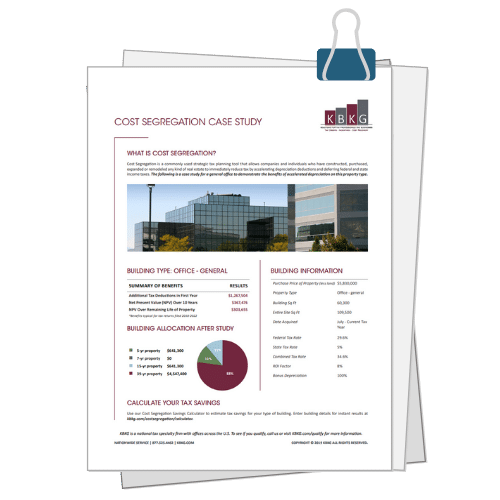 General Office Cost Segregation Case Study