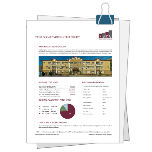 Hotel Cost Segregation Case Study