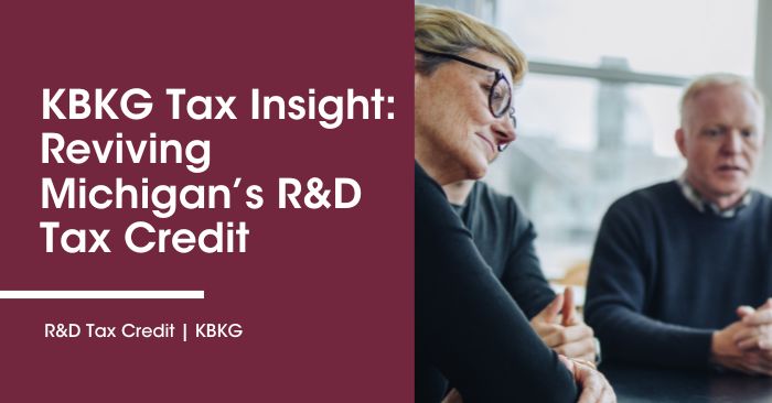 Reviving Michigan’s R&D Tax Credit