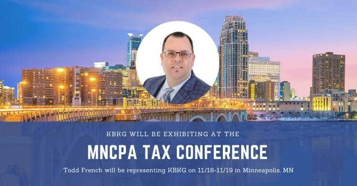 KBKG is Exhibiting at the MNCPA 65th Annual Tax Conference