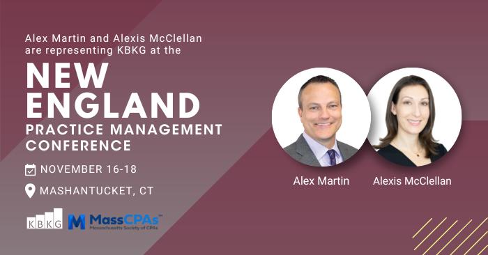 KBKG to Attend and Exhibit at the New England Practice Management Conference