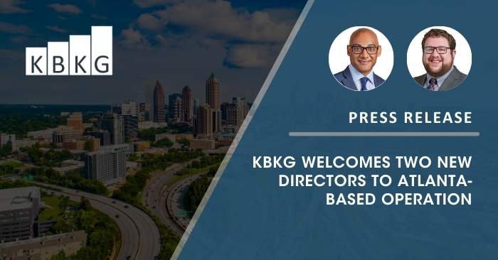 [PRESS RELEASE] KBKG Welcomes Two New Directors to Atlanta-Based Operation