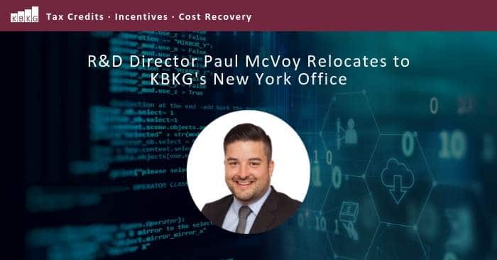 R&D Director Paul McVoy Relocates to KBKG’s New York Office