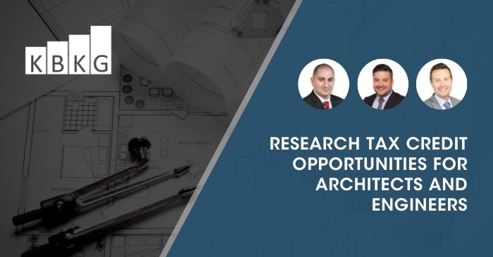 Research Tax Credit Opportunities for Architects and Engineers