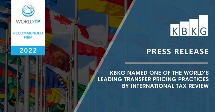 [PRESS RELEASE] KBKG Named One of the World’s Leading Transfer Pricing Practice by International Tax Review